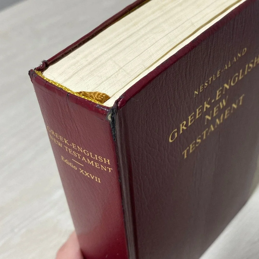 Nestle Aland Greek English New Testament 27th Ed 1994 RSV 2nd Ed Red Hardcover